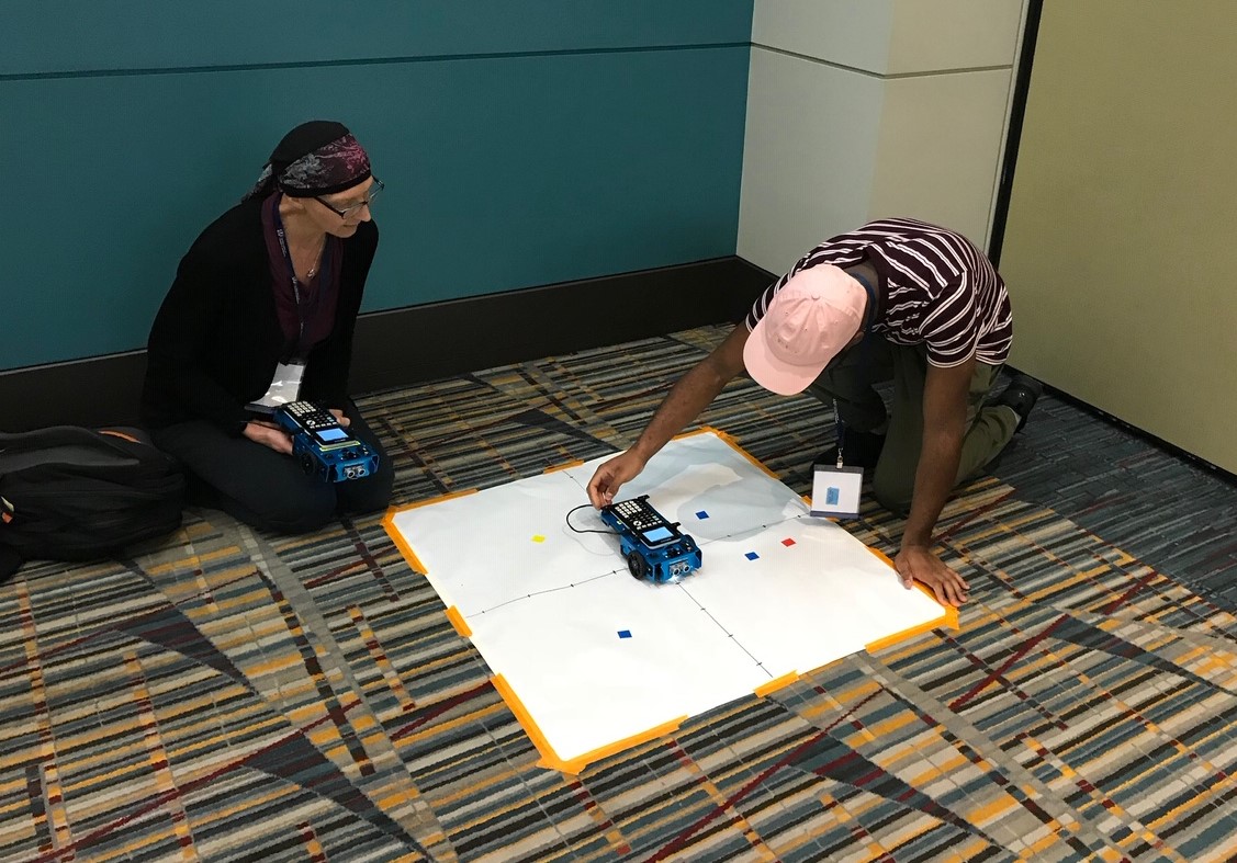 teachers at TI session on Rover